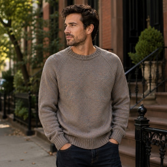 Unbranded Sweaters - McGregor Vintage Marled Knit‎ Crewneck Sweater Raglan Sleeve Multi-Color Blue
